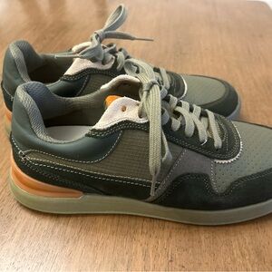 Men's Green and Orange Sneakers